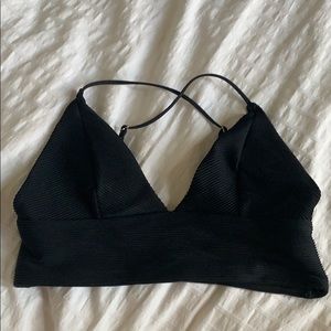 Black bikini top